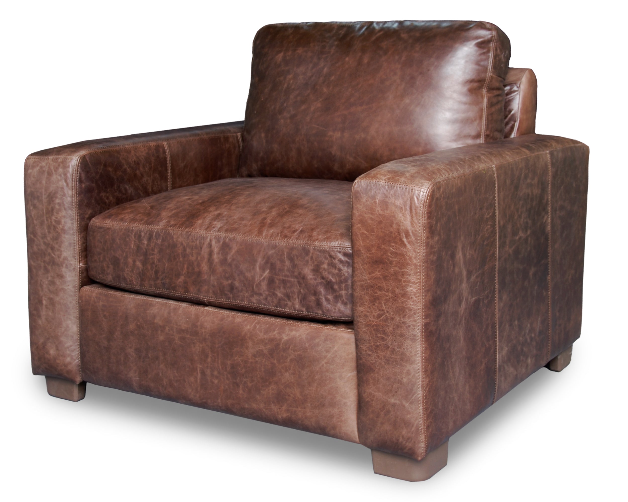 Sillon de Individual de Piel Genuina 100%, Mod. Maxwell