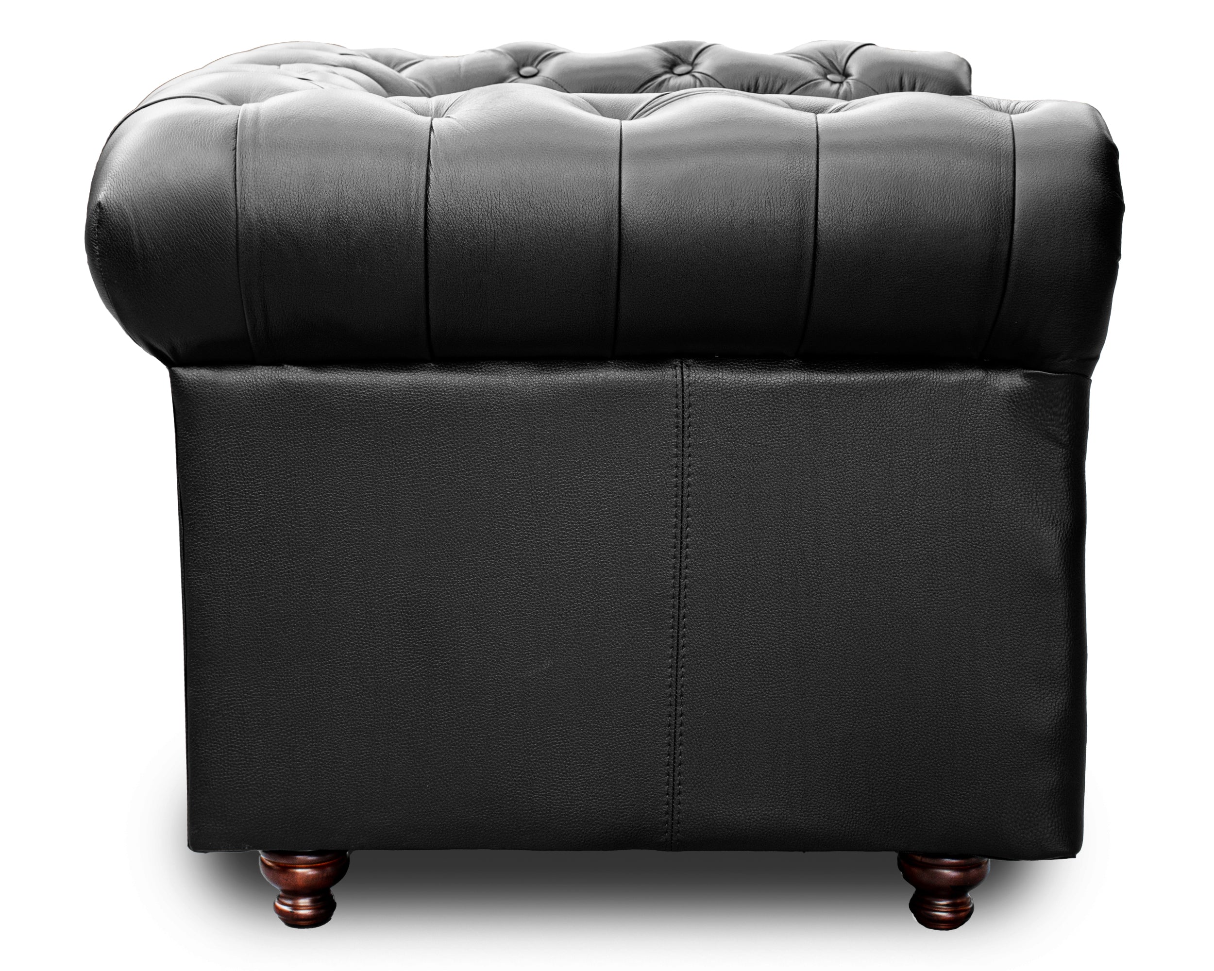Sillón Individual de Piel Genuina Mod. Chesterfield 1 Plaza