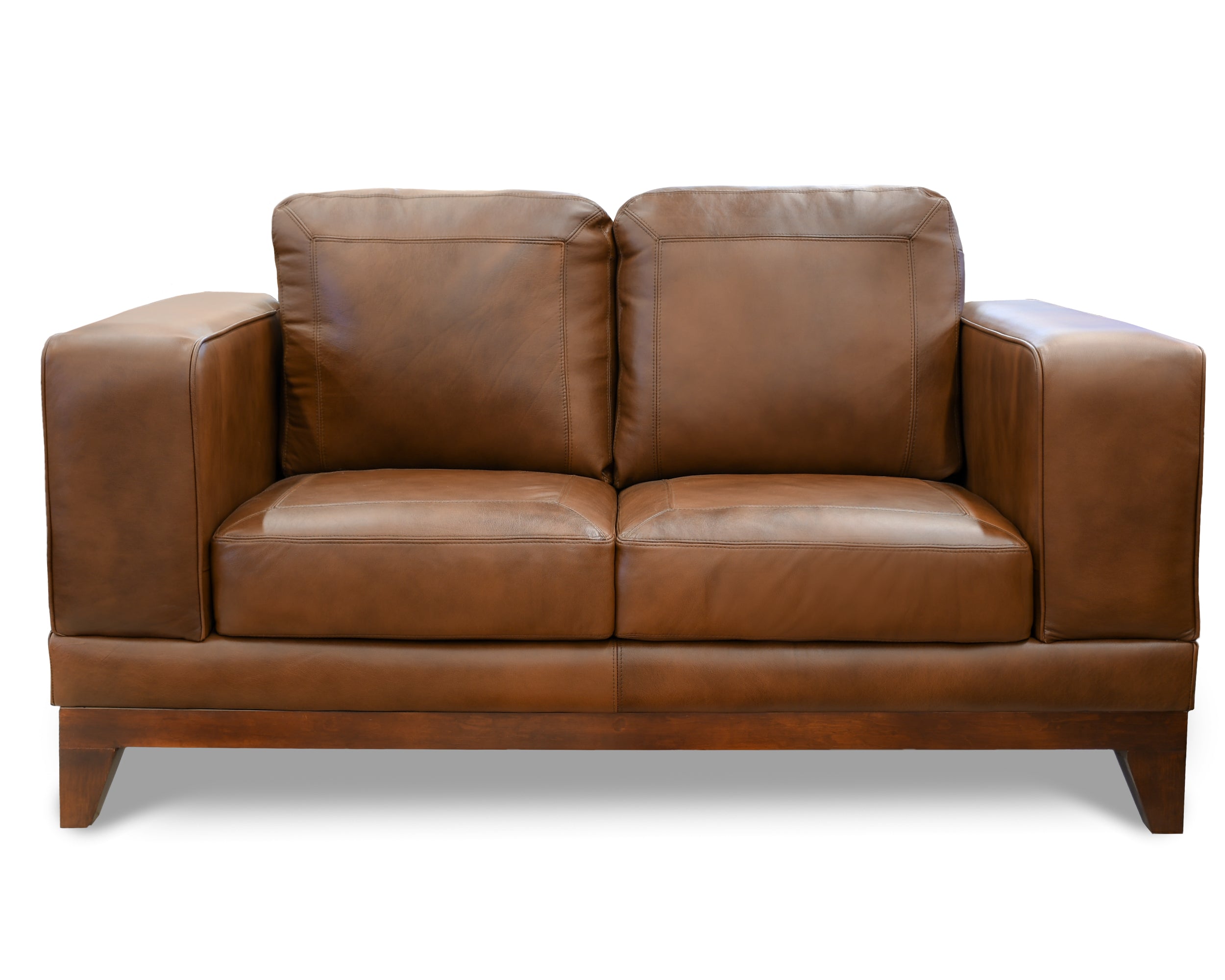 Love Seat de Piel Genuina 100%, Mod. Castella, 2 plazas.
