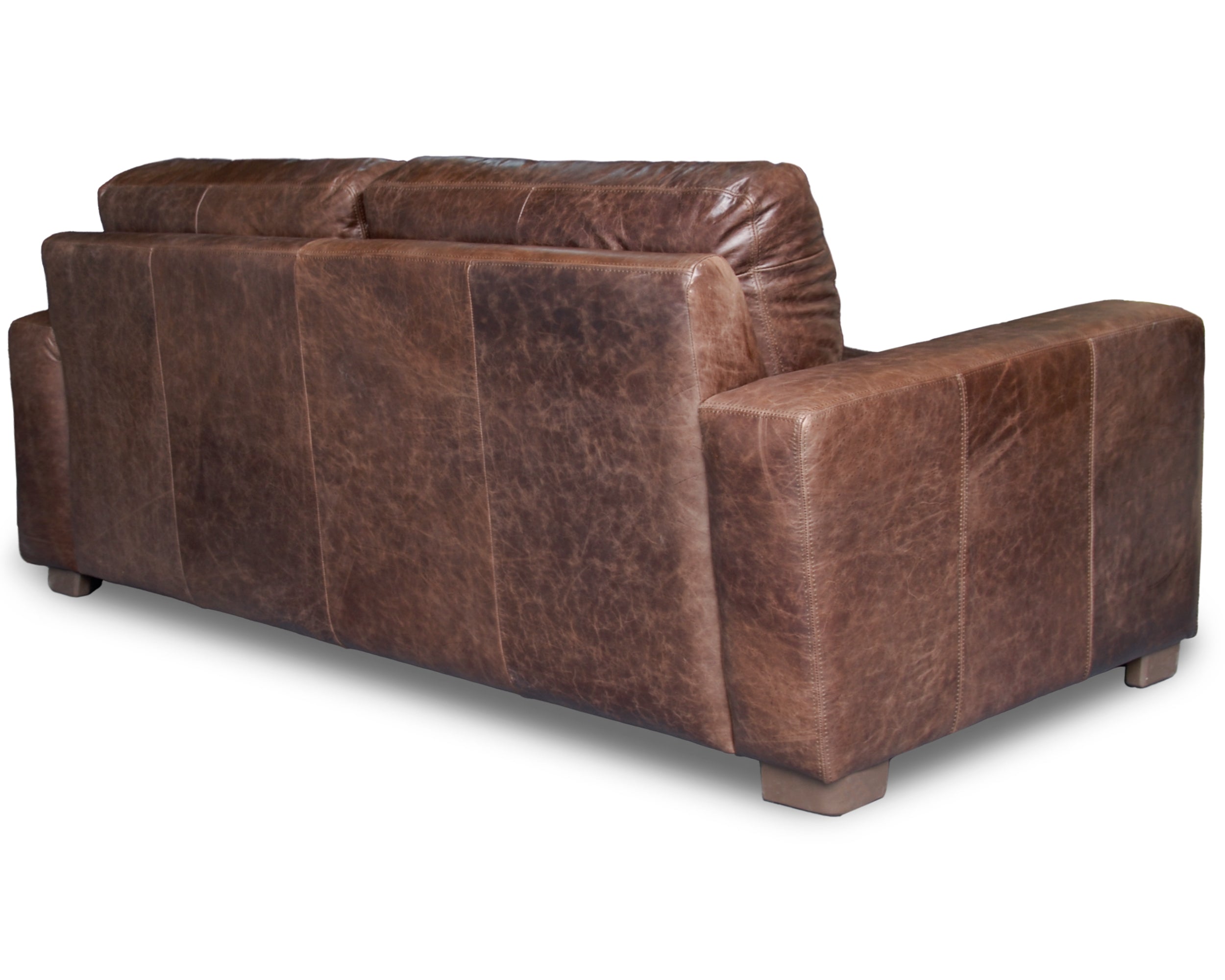 Sala de Piel Genuina 100%, Sofá y Love Seat, Mod. Maxwell, dos piezas, 5 plazas.