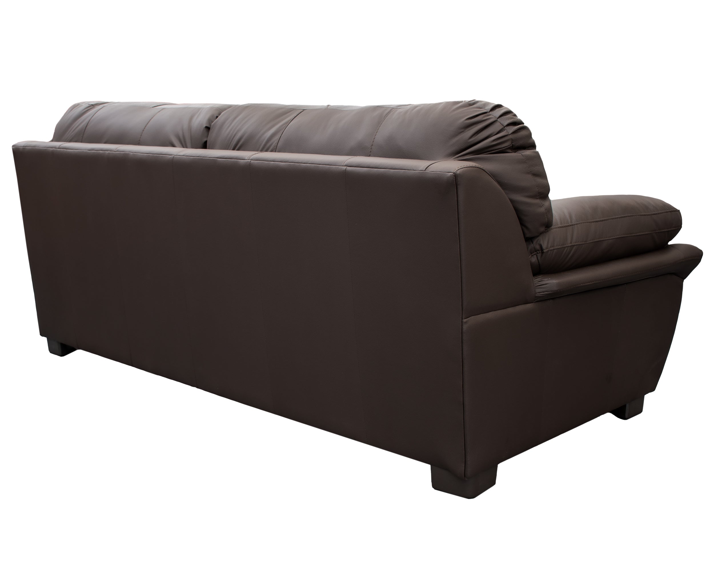 Sala de Piel Genuina Sofá y Love Seat, Mod. Genova, dos piezas, 5 plazas