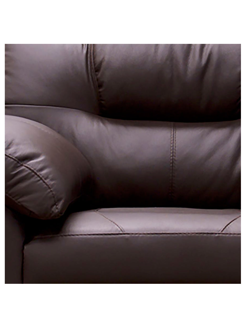 Sala de Piel Genuina Sofá, Love Seat y Sillón, Mod. Toscana, 3 piezas, 6 plazas.