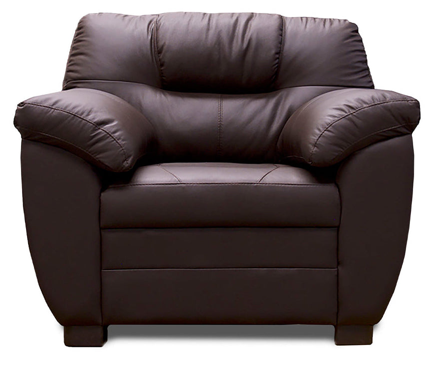 Sala de Piel Genuina Sofá, Love Seat y Sillón, Mod. Toscana, 3 piezas, 6 plazas.