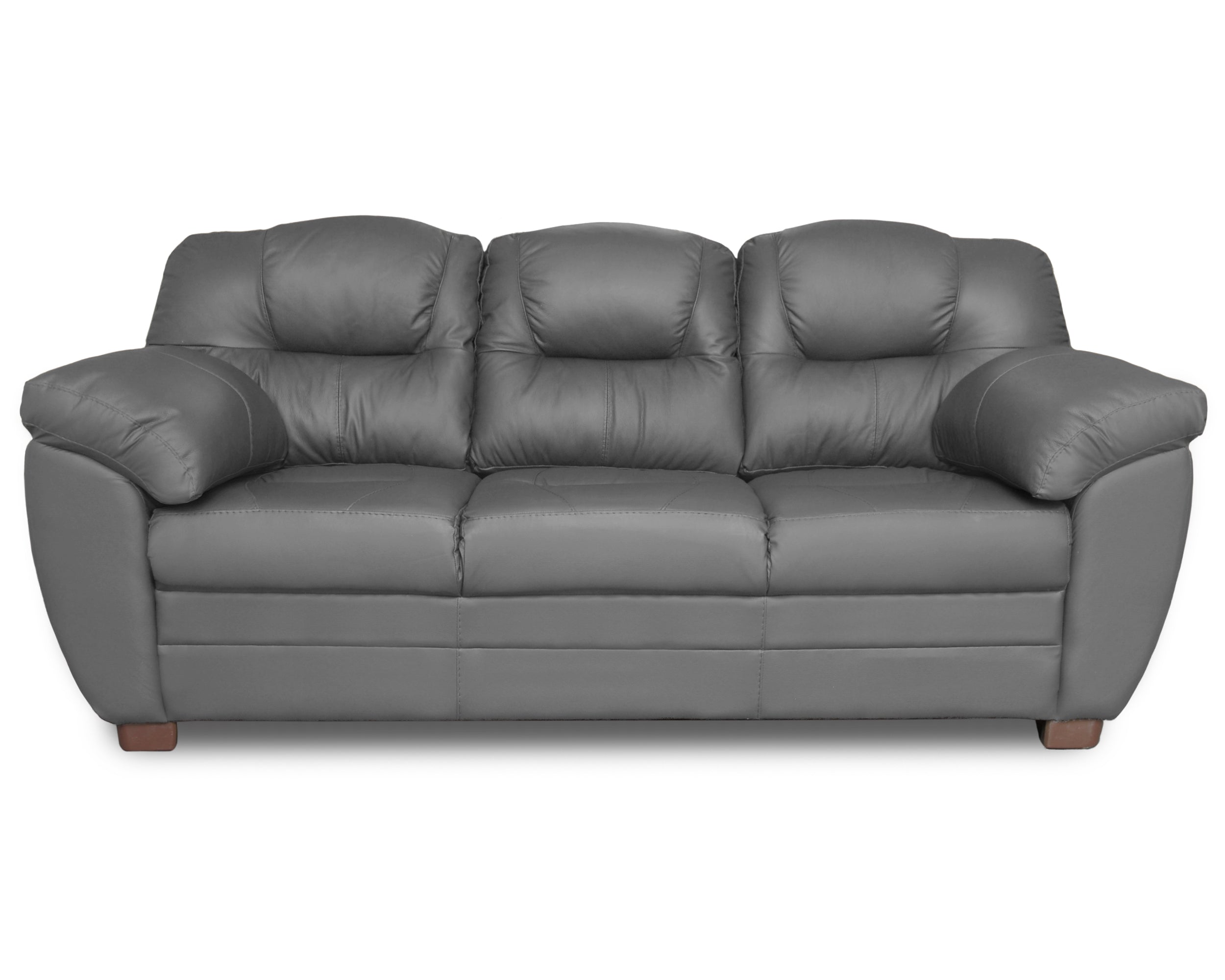 Sala de Piel Genuina Sofá y Love Seat, Mod. Toscana, dos piezas, 5 plazas.