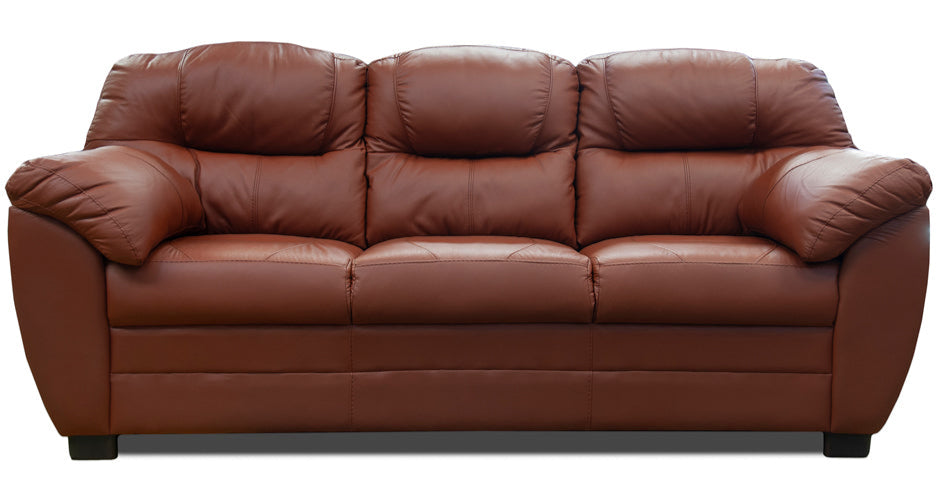 Sala de Piel Genuina Sofá y Love Seat, Mod. Toscana, dos piezas, 5 plazas.
