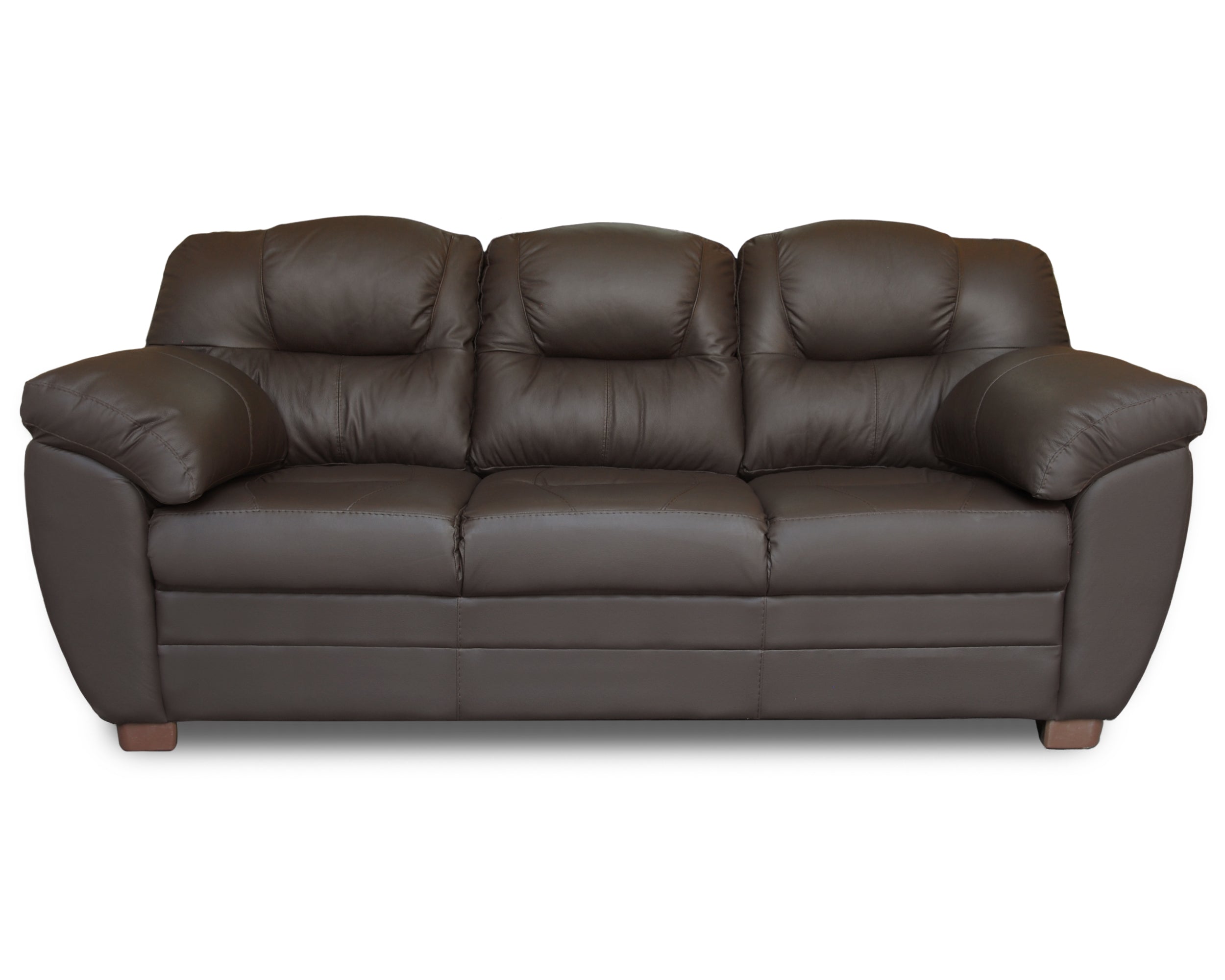 Sala de Piel Genuina Sofá y Love Seat, Mod. Toscana, dos piezas, 5 plazas.