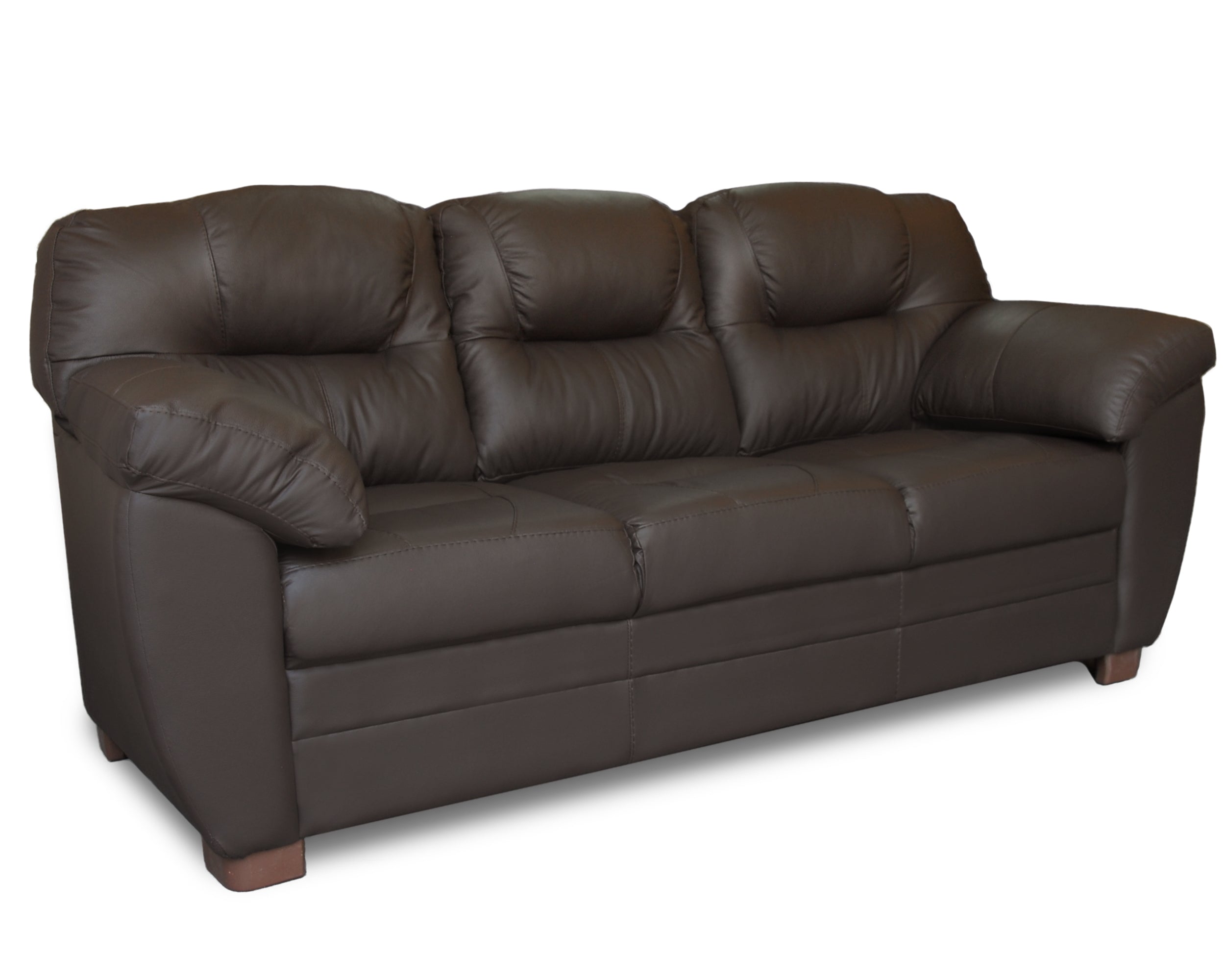 Sala de Piel Genuina Sofá y Love Seat, Mod. Toscana, dos piezas, 5 plazas.