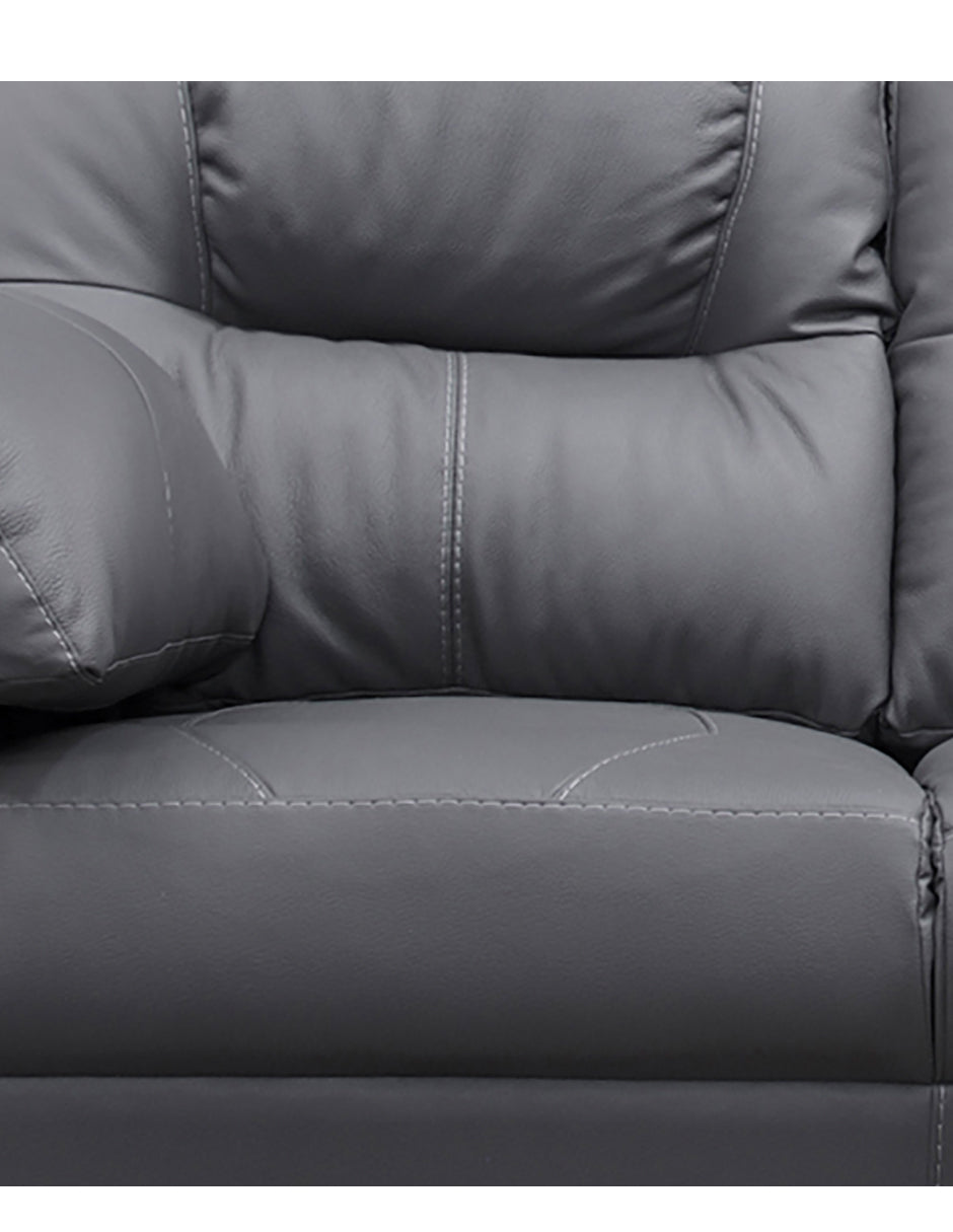 Sala de Piel Genuina Sofá, Love Seat y Sillón, Mod. Toscana, 3 piezas, 6 plazas.