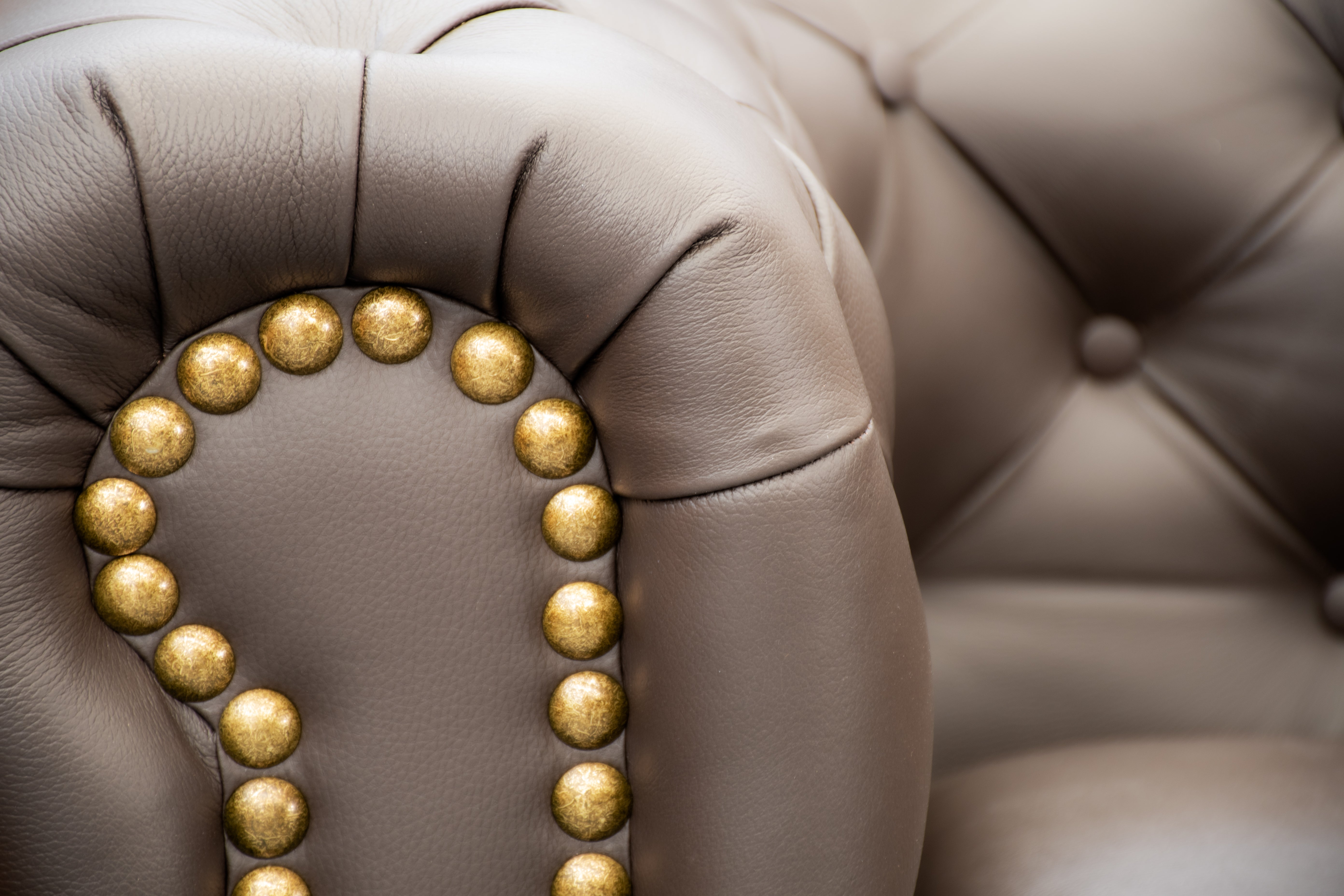 Sillón Individual de Piel Genuina Mod. Chesterfield 1 Plaza