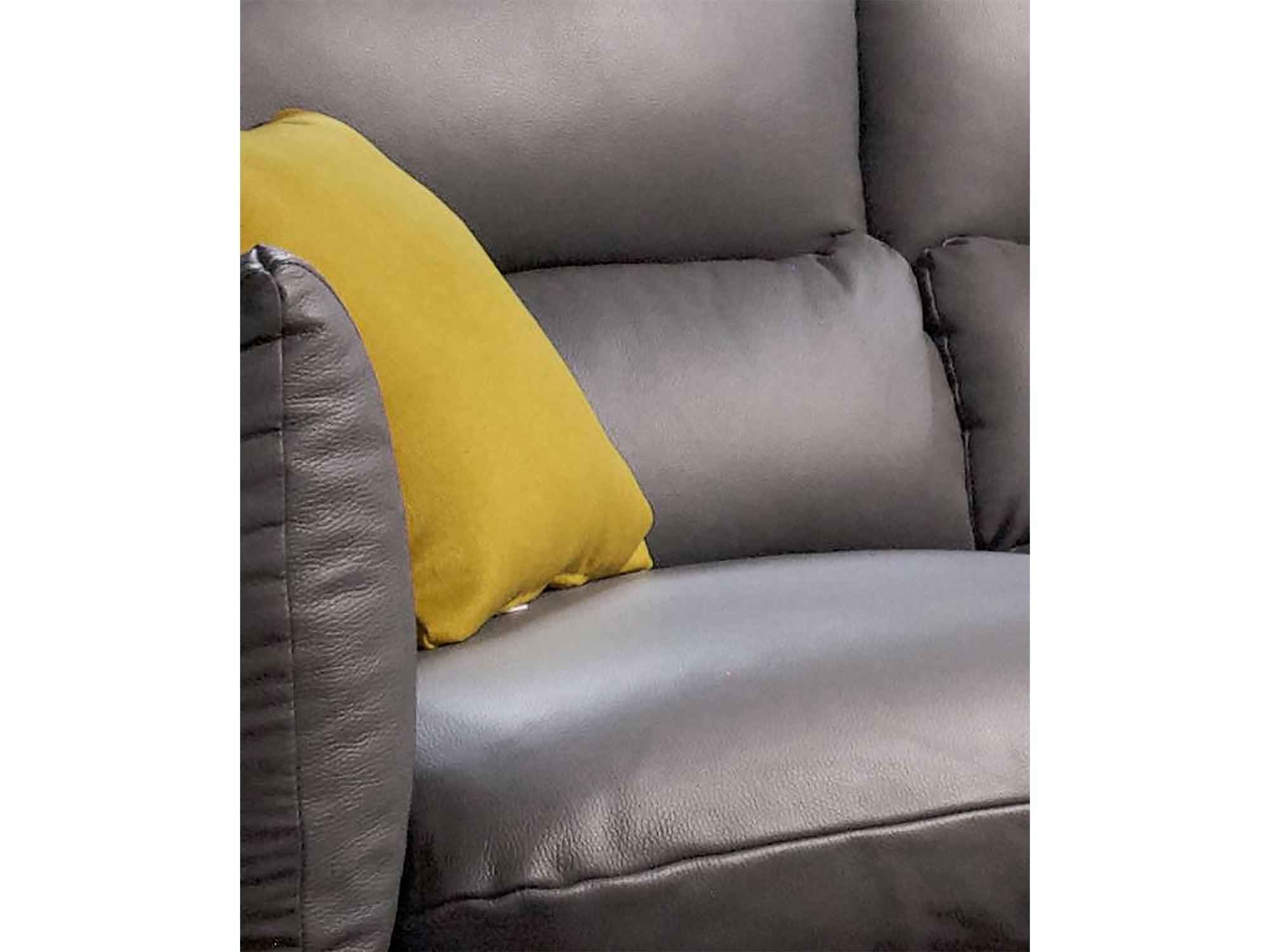 Sala de Piel Genuina Sofá y Love Seat, Mod. Padua, dos piezas, 5 plazas