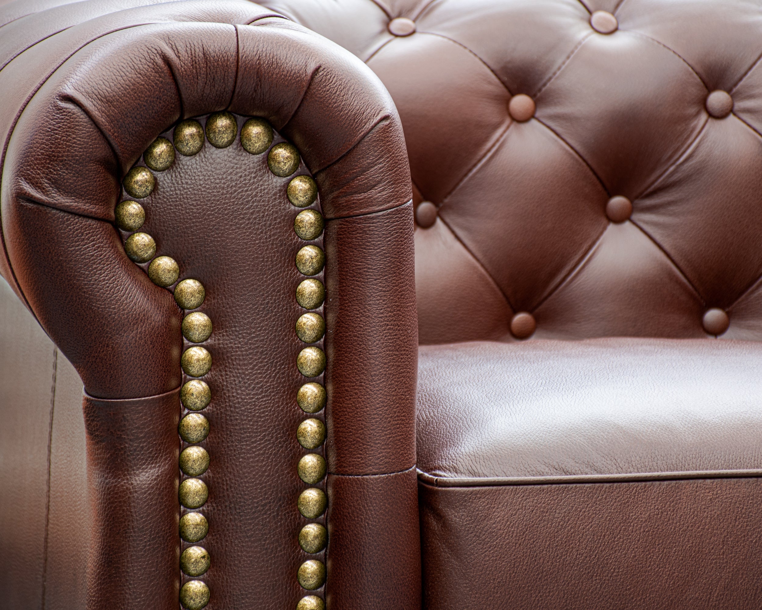 Sillón Individual de Piel Genuina Mod. Chesterfield 1 Plaza