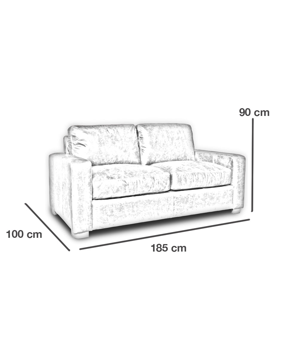 Love Seat de Piel Genuina 100%, Mod. Maxwell, 2 plazas.