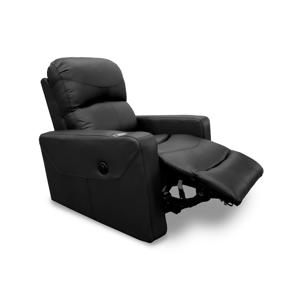Sillón Individual Reclinable de Piel Genuina Mod. Maxxy 3 posiciones, acción mecánica.