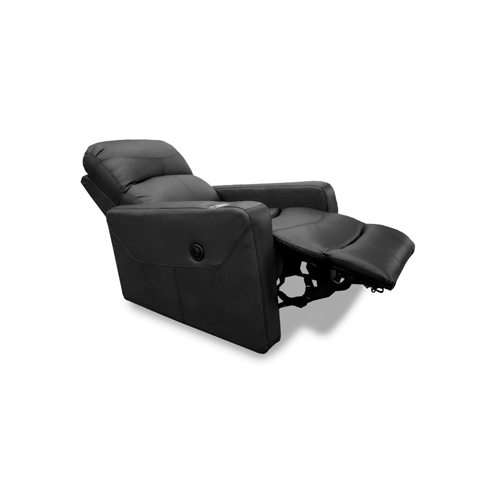 Sillón Individual Reclinable de Piel Genuina Mod. Maxxy 3 posiciones, acción mecánica.