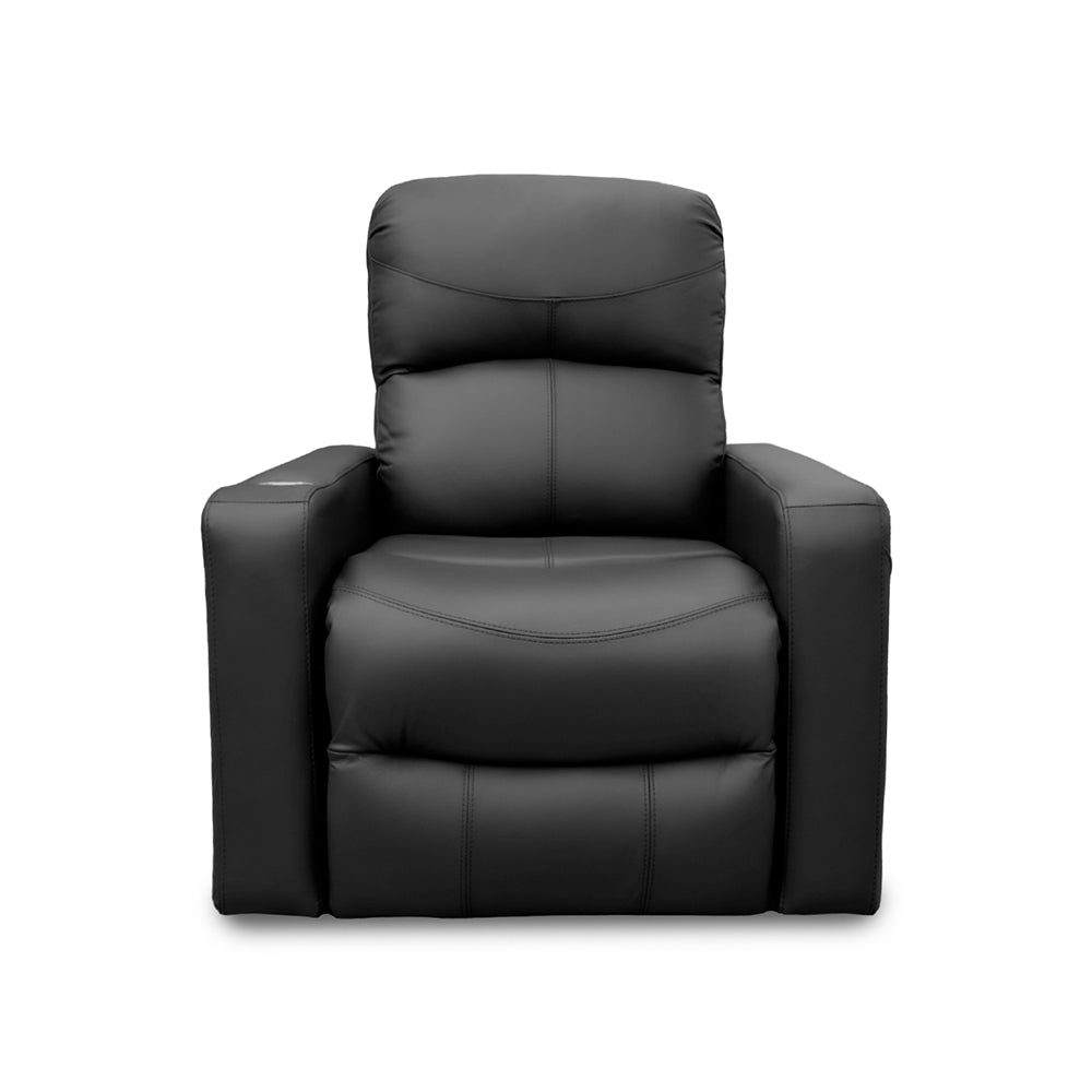 Sillón Individual Reclinable de Piel Genuina Mod. Maxxy 3 posiciones, acción mecánica.