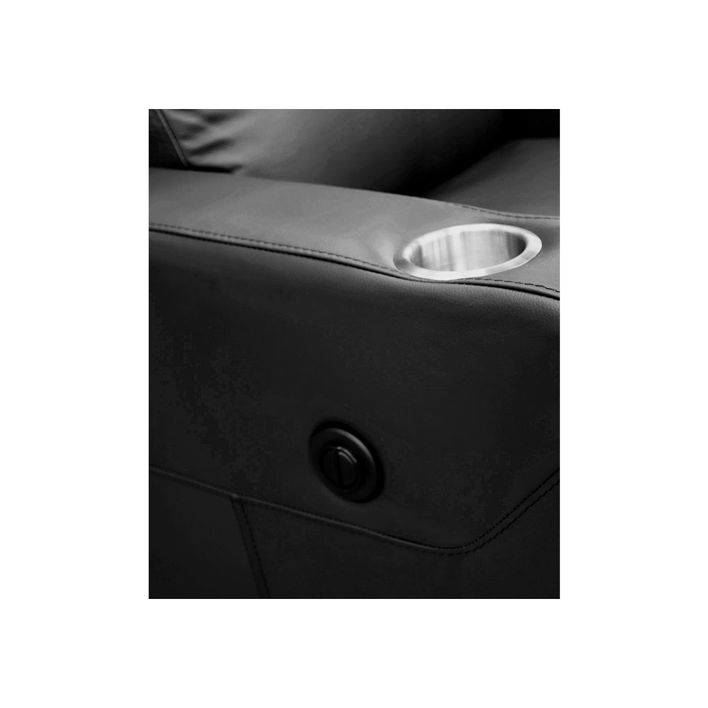 Sillón Individual Reclinable de Piel Genuina Mod. Maxxy 3 posiciones, acción mecánica.