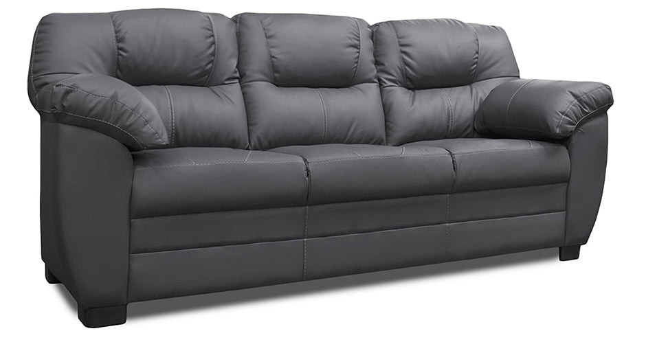 Sala de Piel Genuina Sofá, Love Seat y Sillón, Mod. Toscana, 3 piezas, 6 plazas.