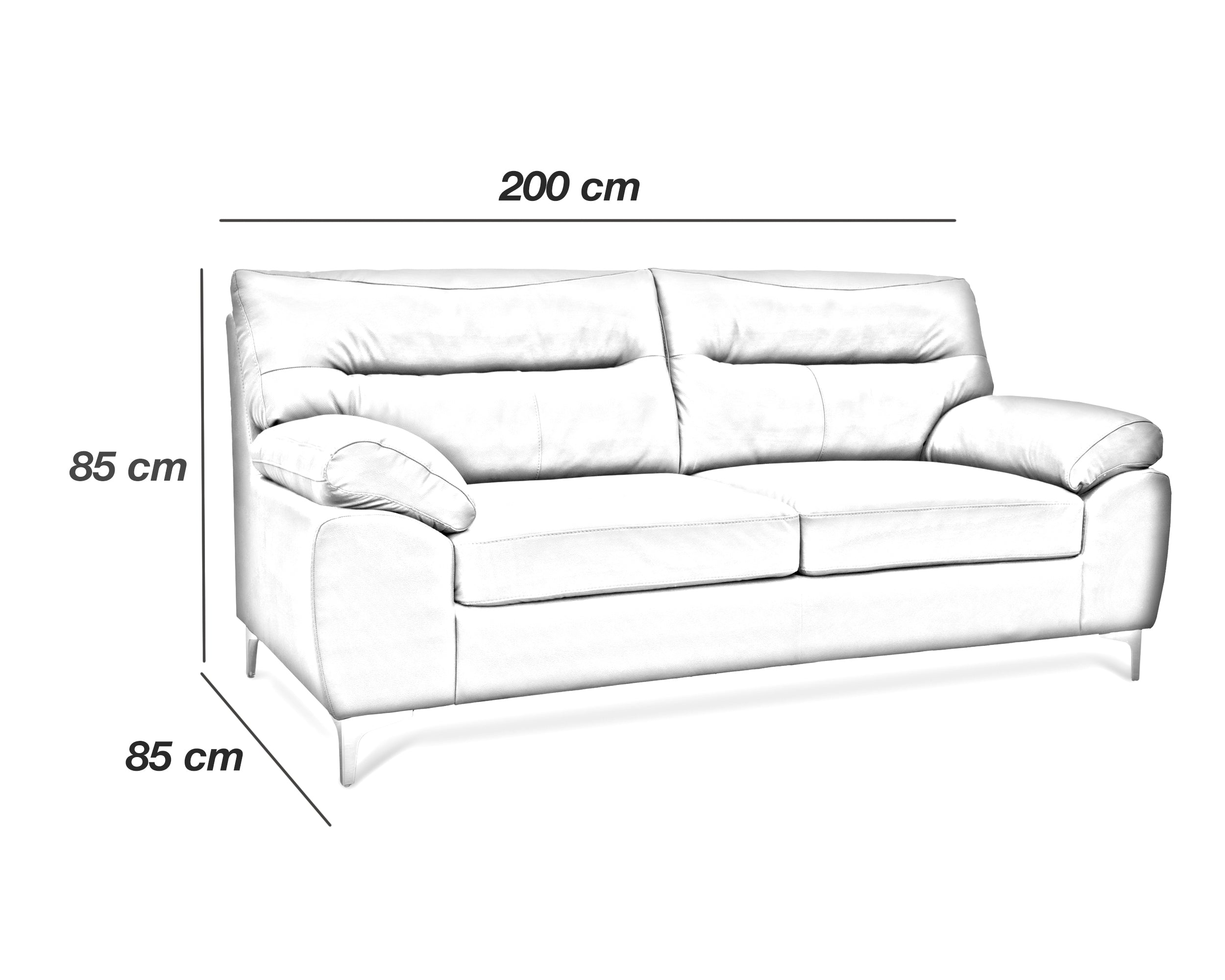 Sala de Piel Genuina Sofá y Love Seat, Mod. Isabela, dos piezas, 5 plazas.