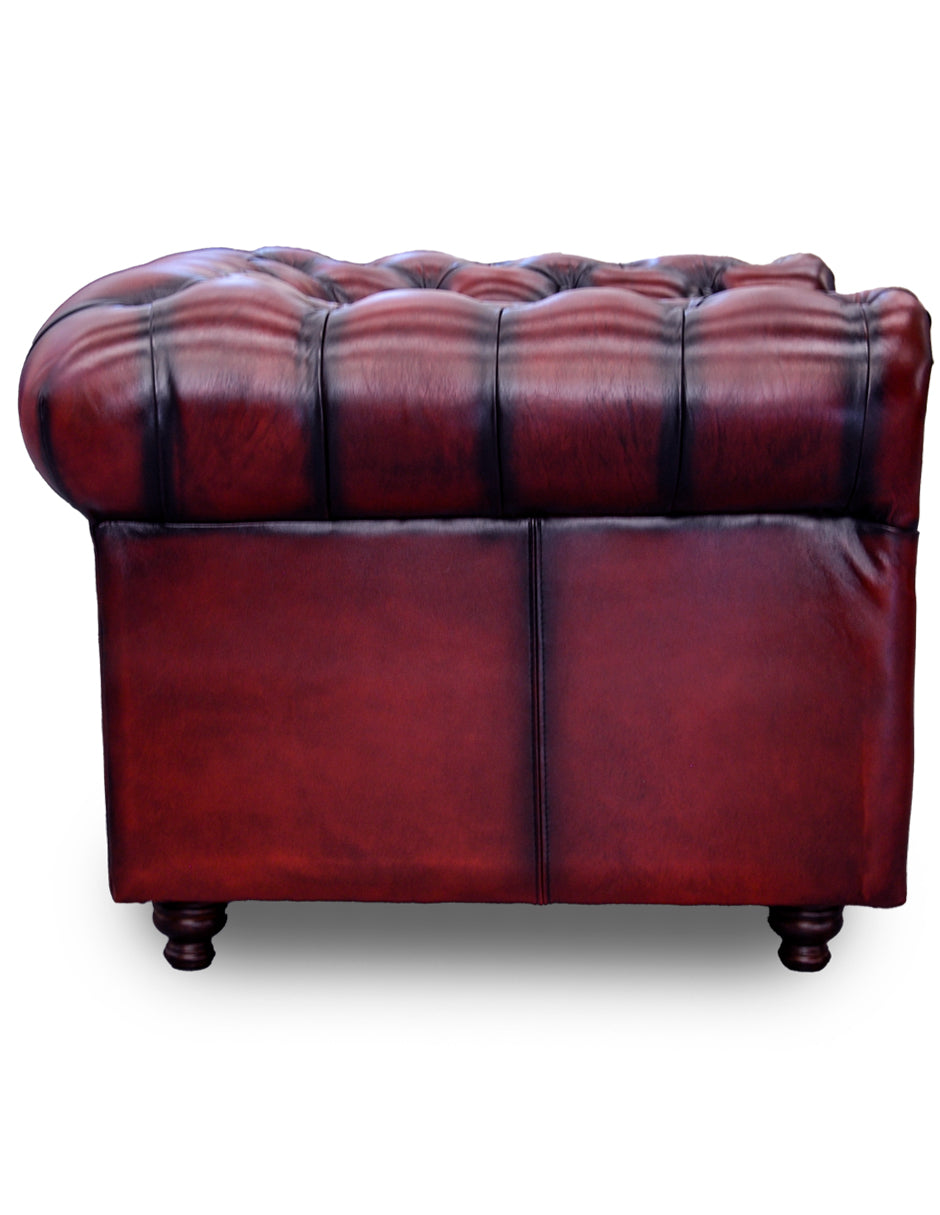Sillón Individual de Piel Genuina 100%, Mod. Chesterfield, 1 Plazas.