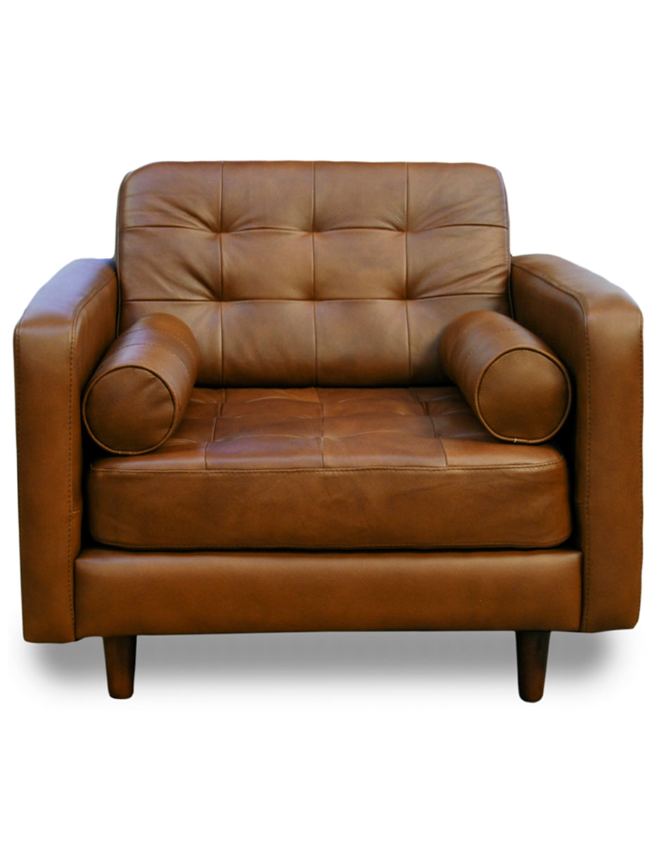 Sillon de Individual de Piel Genuina 100%, Mod. Noruega