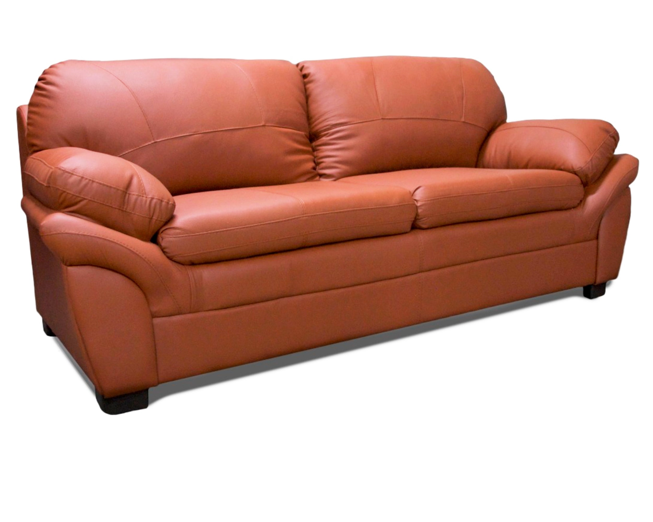 Sala de Piel Genuina Sofá y Love Seat, Mod. Genova, dos piezas, 5 plazas