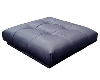 Taburete Plegable, ottoman, banco de piel genuina con almacenamiento 40 x 40cm