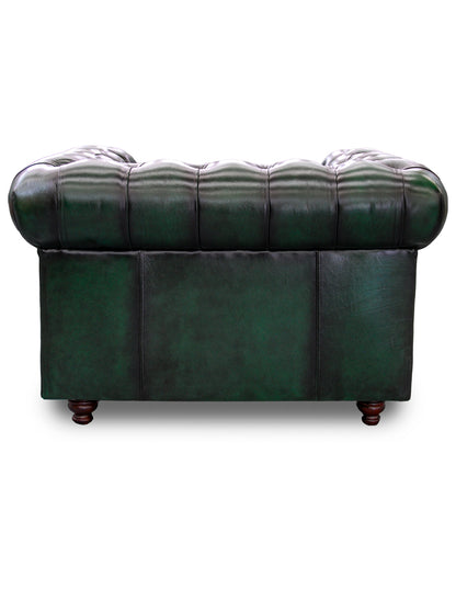 Sillón Individual de Piel Genuina 100%, Mod. Chesterfield, 1 Plazas.