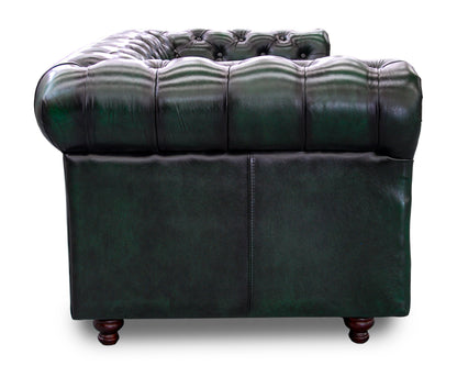 Sala de de Piel Genuina 100%, Mod. Chesterfield Deslavado 5 plazas