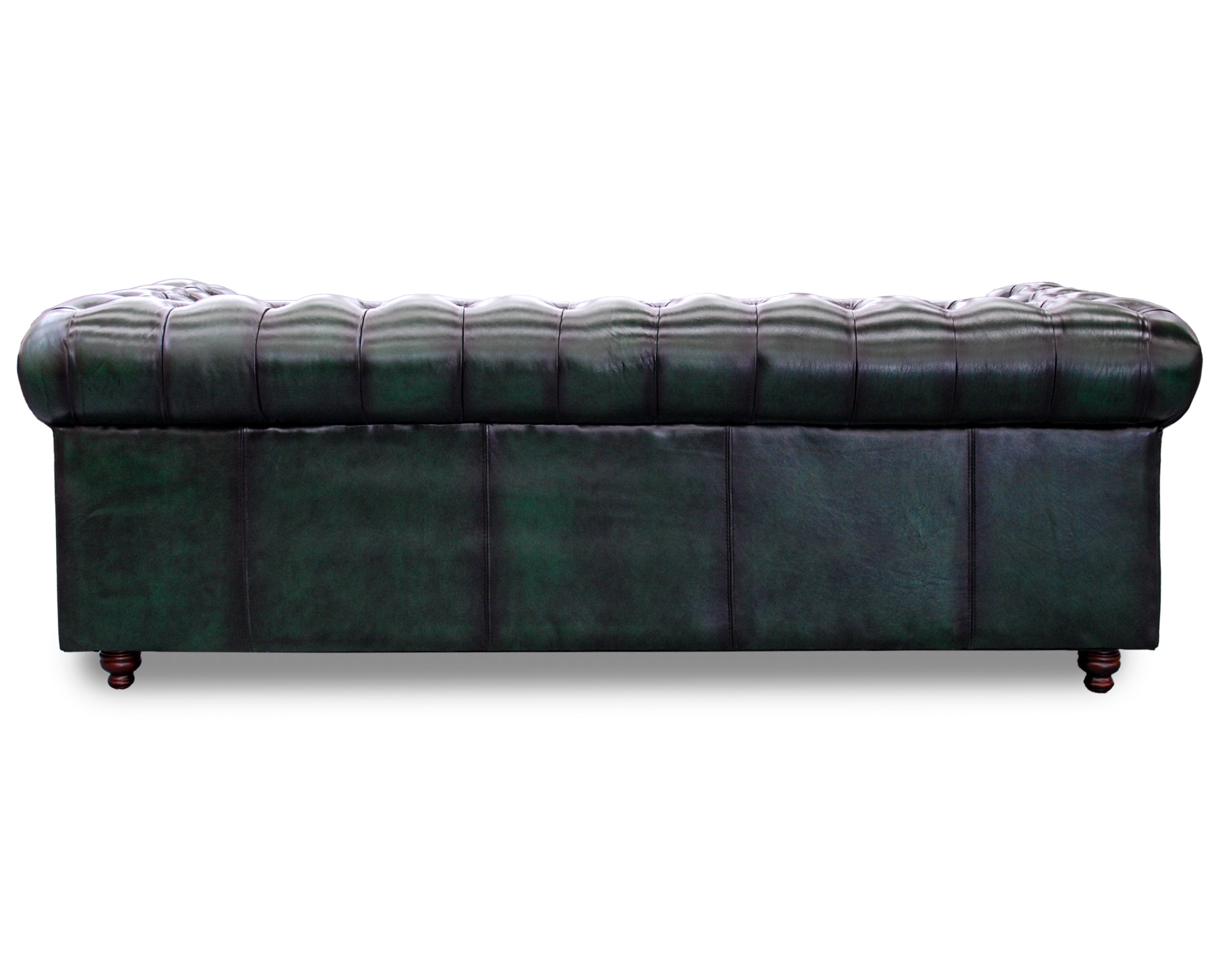 Sofá de de Piel Genuina 100%, Mod. Chesterfield Deslavado