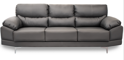 Sala de Piel Genuina Sofá y Love Seat, Mod. Lisboa, dos piezas, 5 plazas