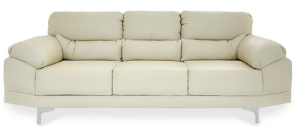 Sala de Piel Genuina Sofá y Love Seat, Mod. Lisboa, dos piezas, 5 plazas