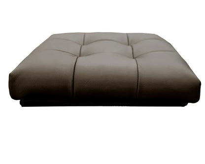 Taburete Plegable, ottoman, banco de piel genuina con almacenamiento 40 x 40cm