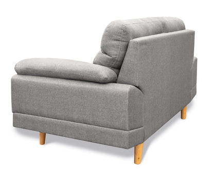 Sala tela de Lino,  Sofá y Love Seat, Mod. Dublin, dos piezas, 5 plazas.