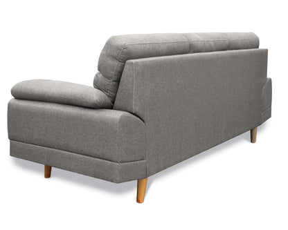 Sala tela de Lino,  Sofá y Love Seat, Mod. Dublin, dos piezas, 5 plazas.