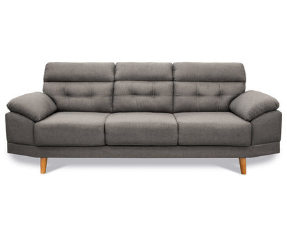 Sala tela de Lino,  Sofá y Love Seat, Mod. Dublin, dos piezas, 5 plazas.