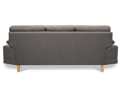 Sala tela de Lino,  Sofá y Love Seat, Mod. Dublin, dos piezas, 5 plazas.