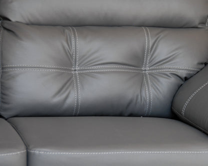 Sala de Piel Genuina Sofá y Love Seat, Mod. Dublin, dos piezas, 5 plazas.