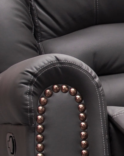 Love Seat de Piel Genuina con Reclinables, Mod. Magnus 2  plazas.