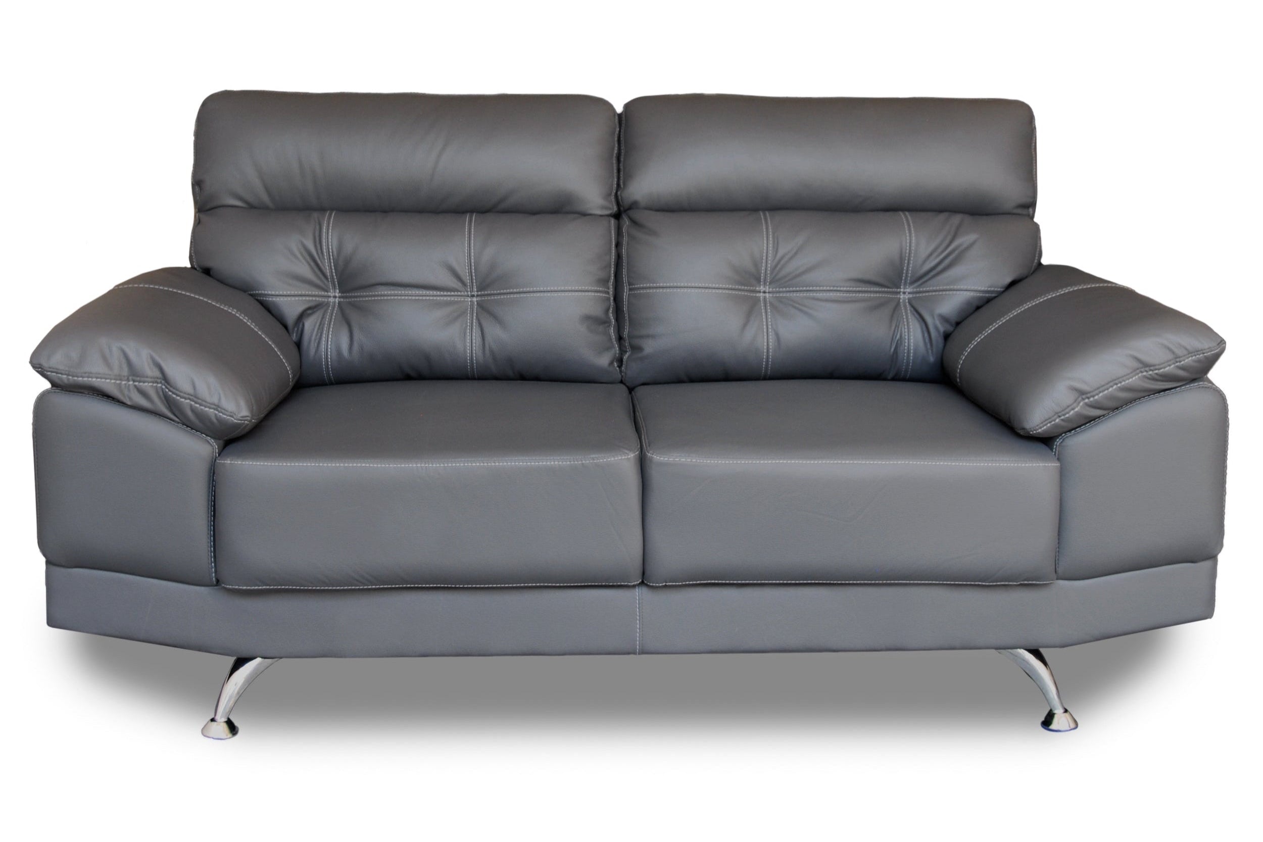 Sala de Piel Genuina Sofá y Love Seat, Mod. Dublin, dos piezas, 5 plazas.