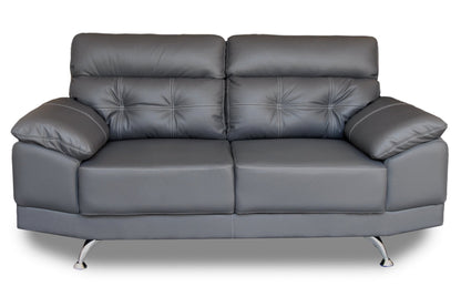 Sala de Piel Genuina Sofá y Love Seat, Mod. Dublin, dos piezas, 5 plazas.