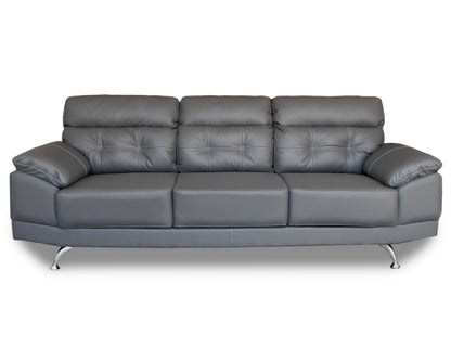 Sala de Piel Genuina Sofá y Love Seat, Mod. Dublin, dos piezas, 5 plazas.