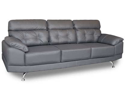 Sala de Piel Genuina Sofá y Love Seat, Mod. Dublin, dos piezas, 5 plazas.