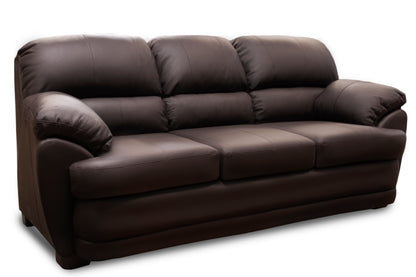 Sala de Piel Genuina Sofá y Love Seat, Mod. Florencia, dos piezas, 5 plazas