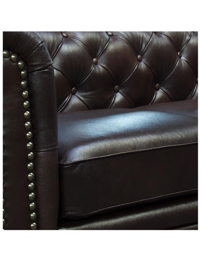 Sillón Individual de Piel Genuina 100%, Mod. Chesterfield, 1 Plazas.