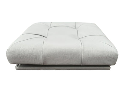 Taburete Plegable, ottoman, banco de piel genuina con almacenamiento 40 x 40cm