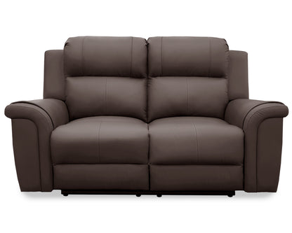 Love Seat de Piel Genuina con Reclinables, Mod. Helena 2  plazas.