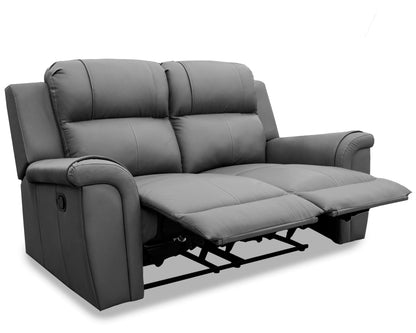 Love Seat de Piel Genuina con Reclinables, Mod. Helena 2  plazas.