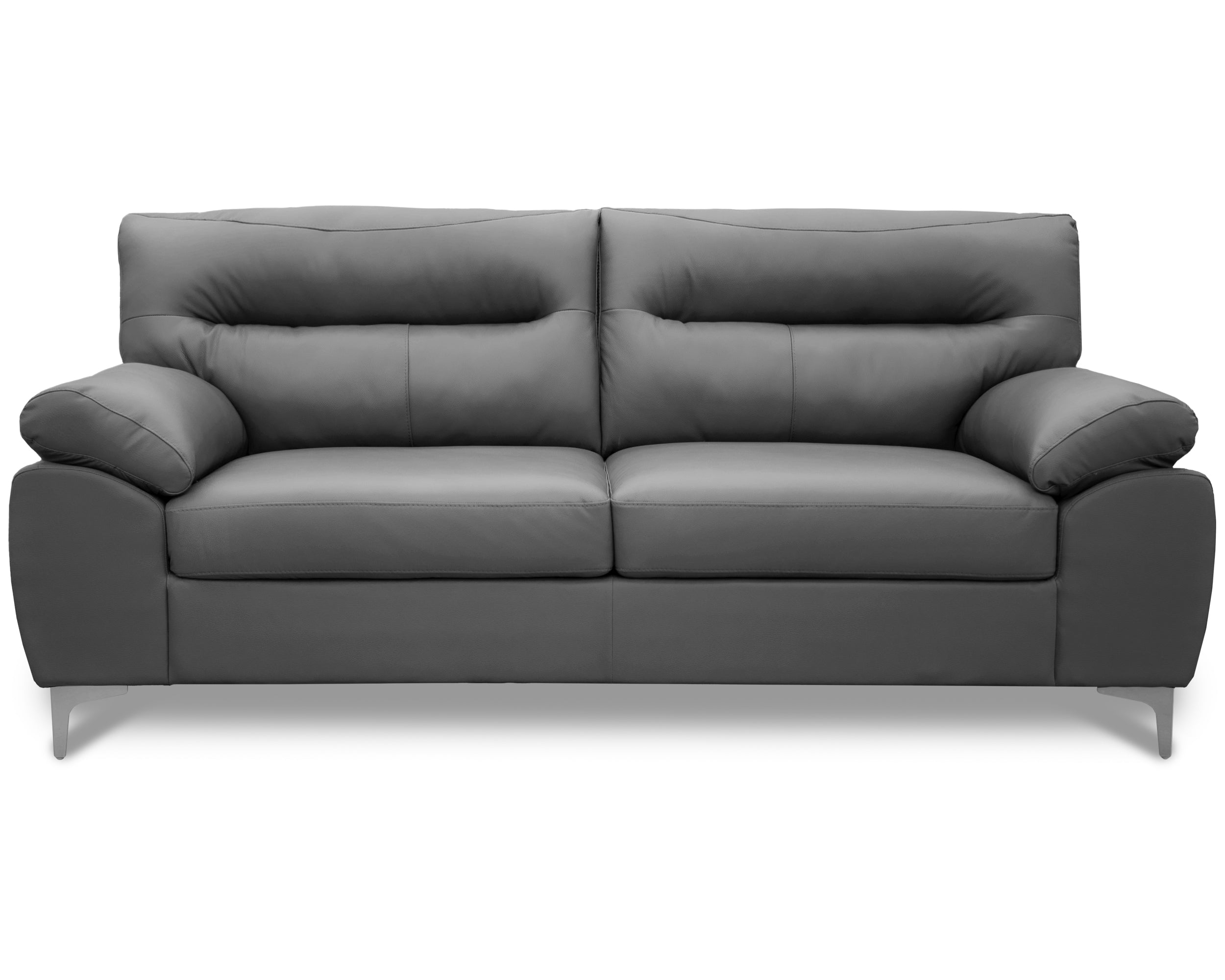 Sala de Piel Genuina Sofá y Love Seat, Mod. Isabela, dos piezas, 5 plazas.