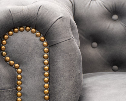 Love Seat Tela de Velvet,  Mod. Chesterfield, 2 Plazas