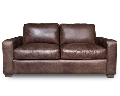 Love Seat de Piel Genuina 100%,  Mod. Maxwell, 2 plazas.